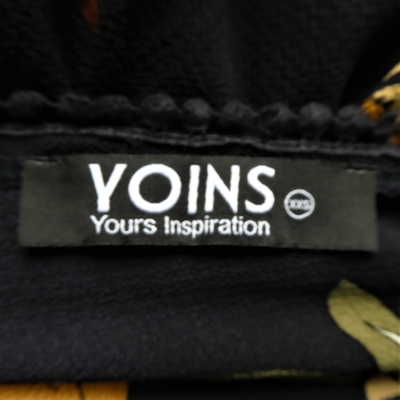 Yoins Romper Skort Floral Pom Poms Long Sleeve XXS - Picture 7 of 7